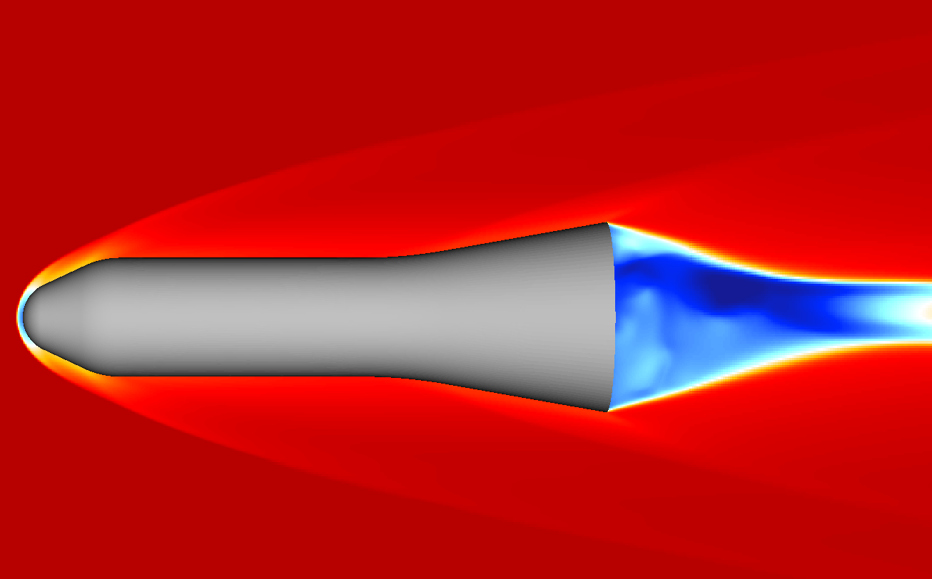 Cone at 20deg aoa - inviscid flow-field
